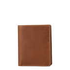 Lieblingstasche Duke brown leather wallet with contrast stitching and embossed aunts & uncles logo