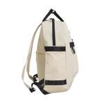 Lieblingstasche eoto Small16 compact beige daypack with black straps and side pockets for daily use