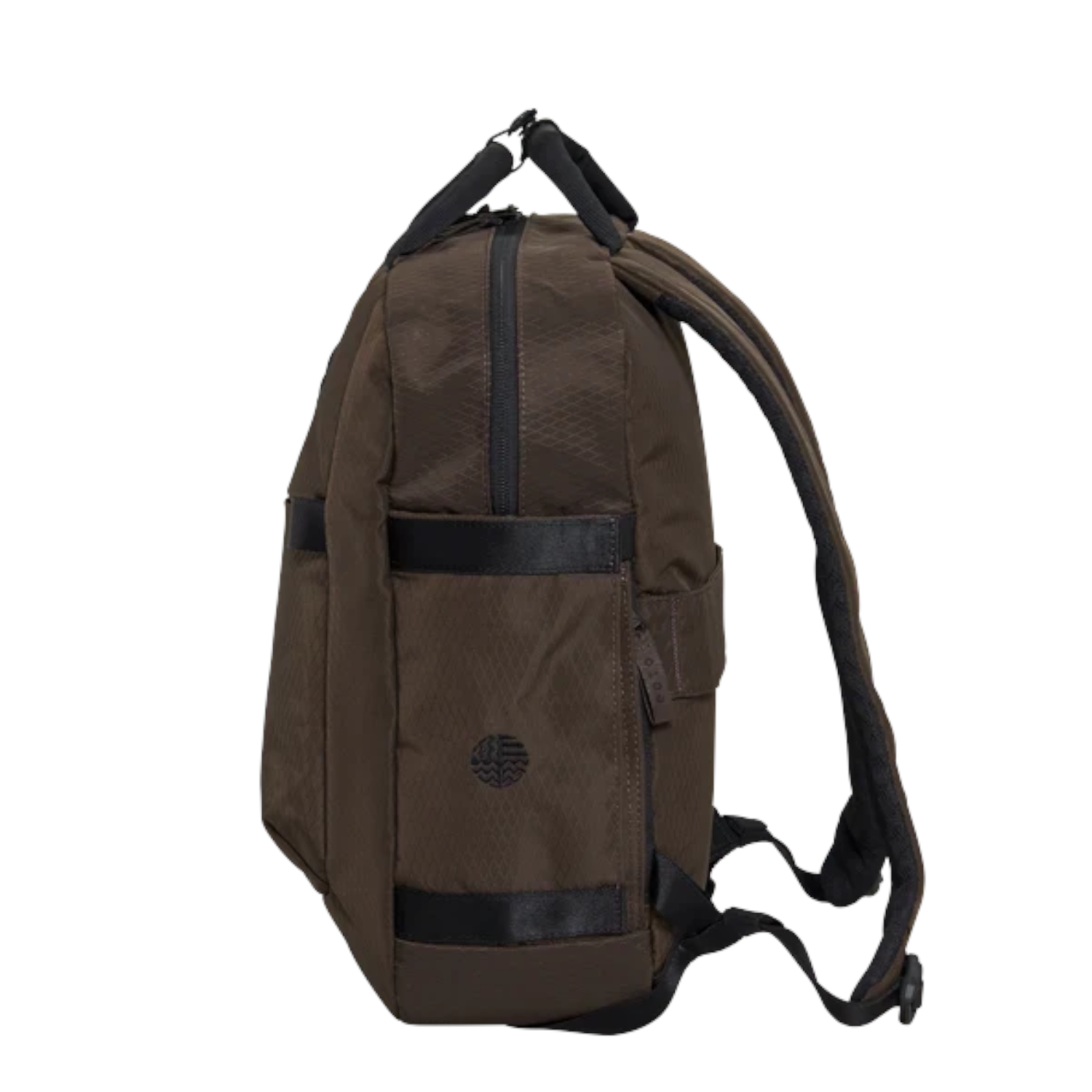 Lieblingstasche eoto Small16 compact brown daypack with side pockets and padded straps for daily use