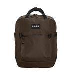 Lieblingstasche eoto Small16 compact brown daypack with top handles and front zip pocket