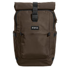 Lieblingstasche eoto Tall41 brown rolltop travel backpack with front pocket and buckle closure