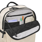 Lieblingstasche eoto Tidy22 beige business backpack with open front organizer compartment and internal mesh pockets