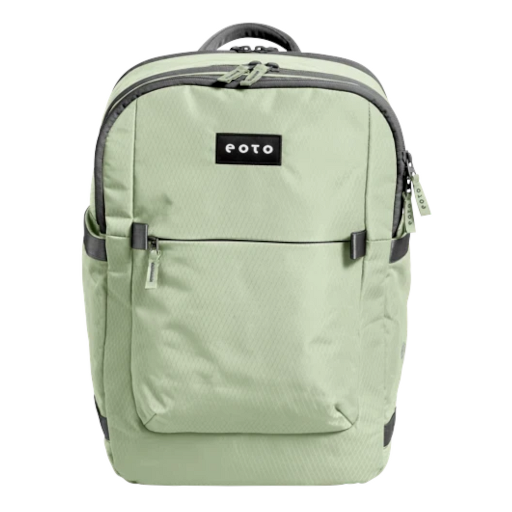 Lieblingstasche eoto Tidy22 business backpack in light green with minimalist design and front zip pocket