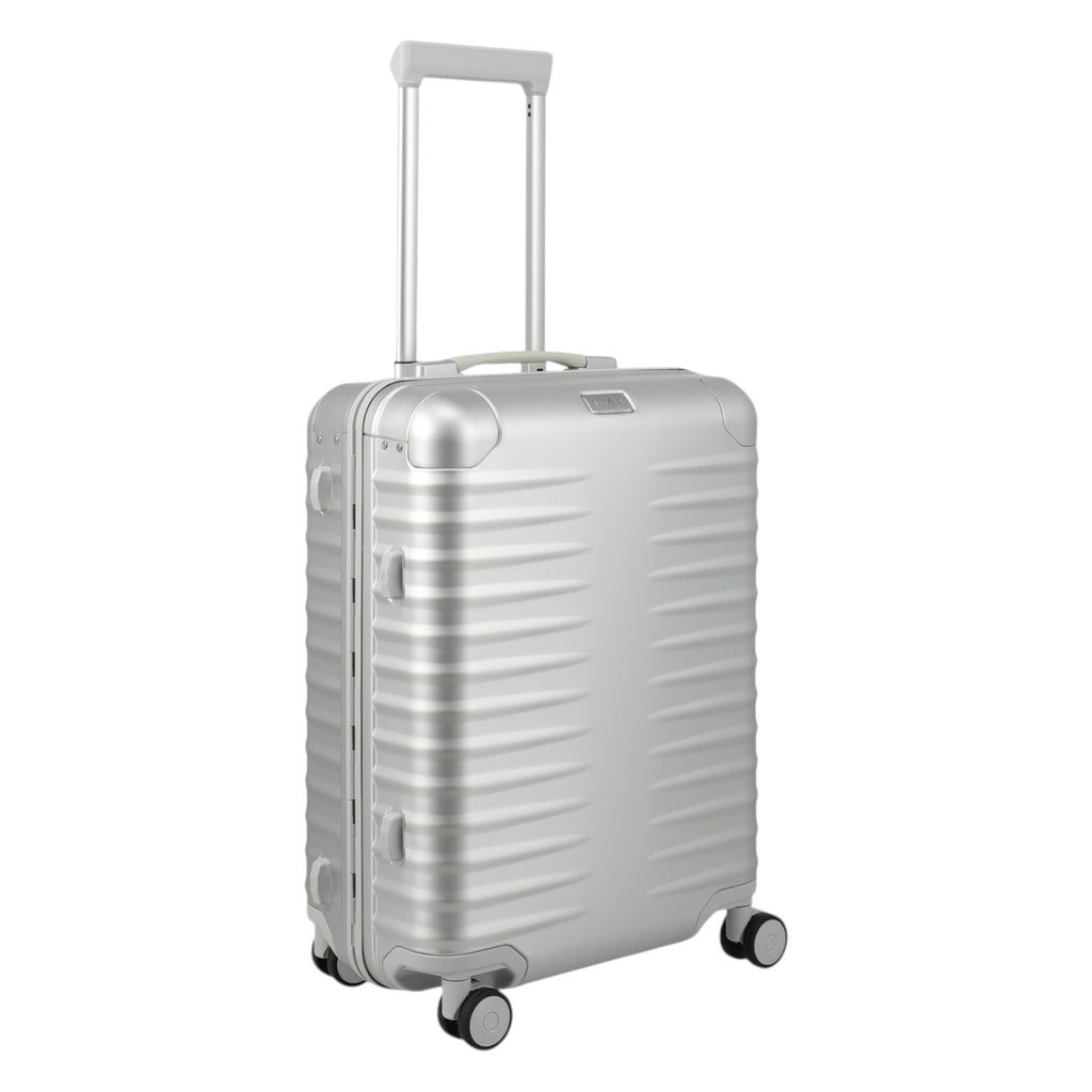 Lieblingstasche Eternity S23 silver aluminium trolley suitcase with telescopic handle and wheels