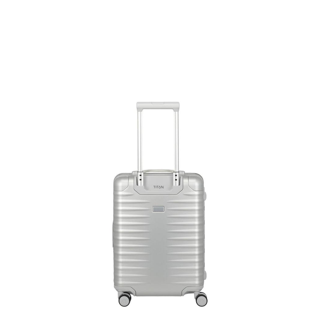 Lieblingstasche Eternity S23 silver aluminium trolley suitcase with telescopic handle and wheels