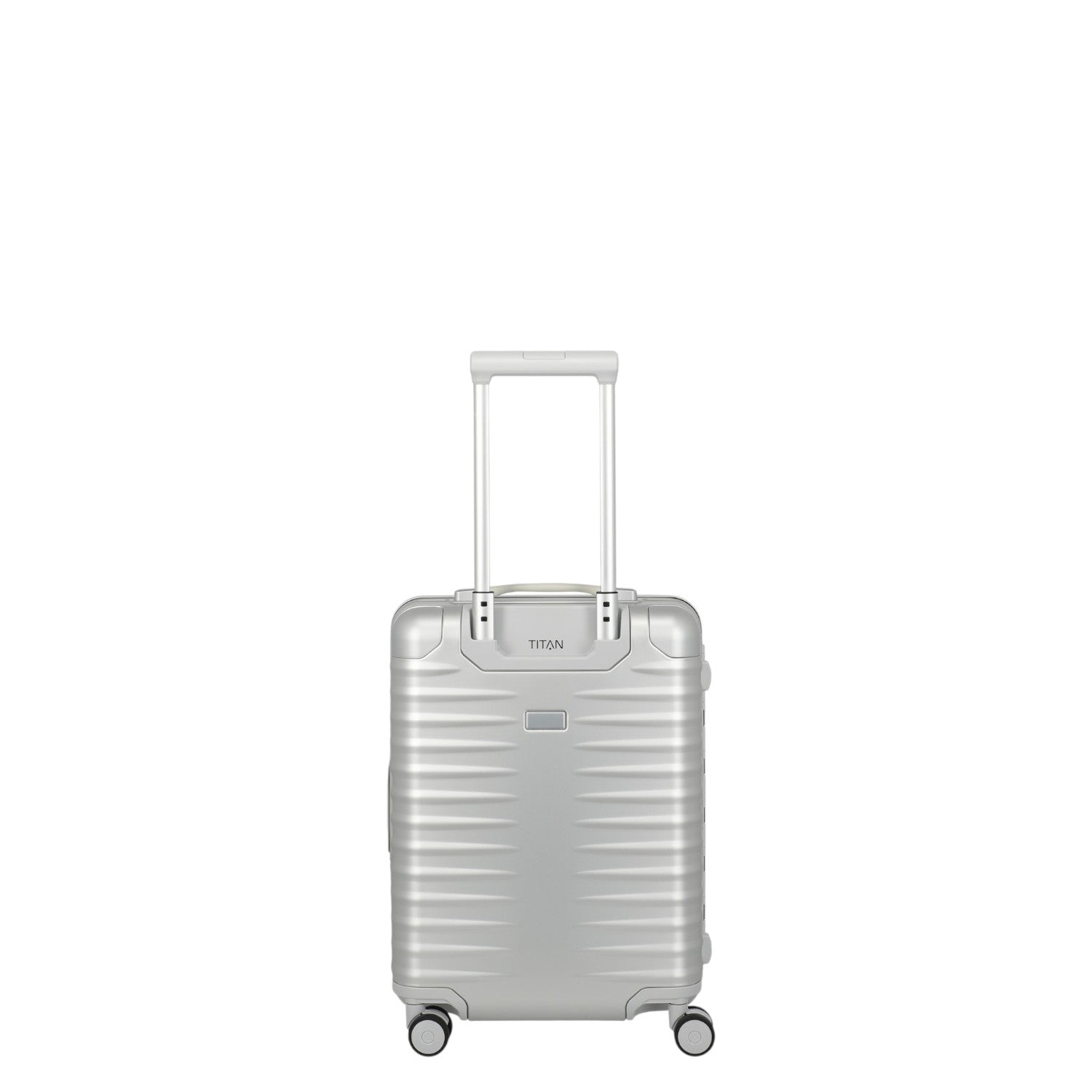 Lieblingstasche Eternity S23 silver aluminium trolley suitcase with telescopic handle and wheels