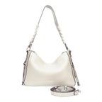 Lieblingstasche Hobo M beige shoulder bag with braided handle and detachable crossbody strap