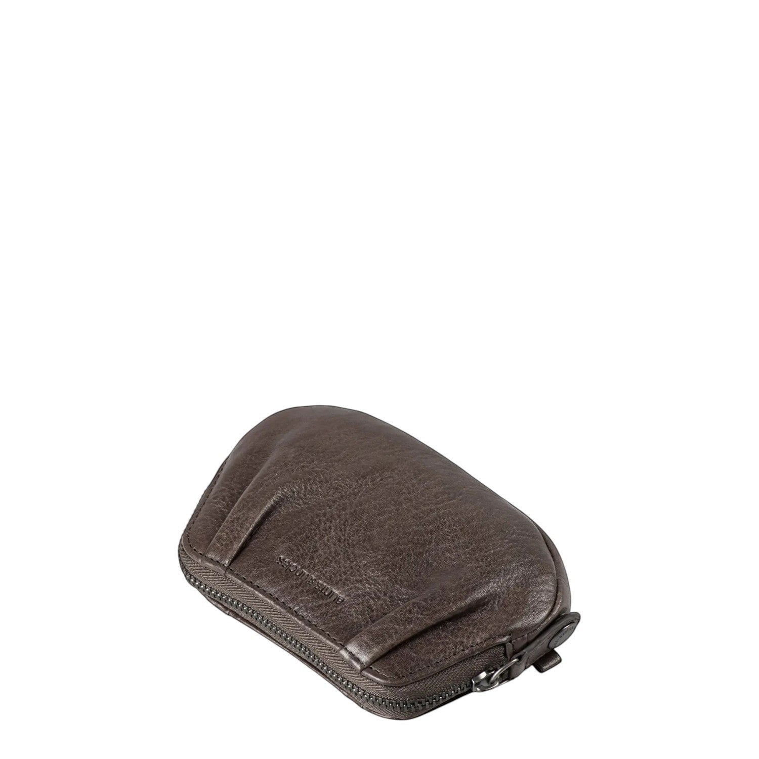 Lieblingstasche Jacy dark brown textured leather coin purse with a secure zip closure