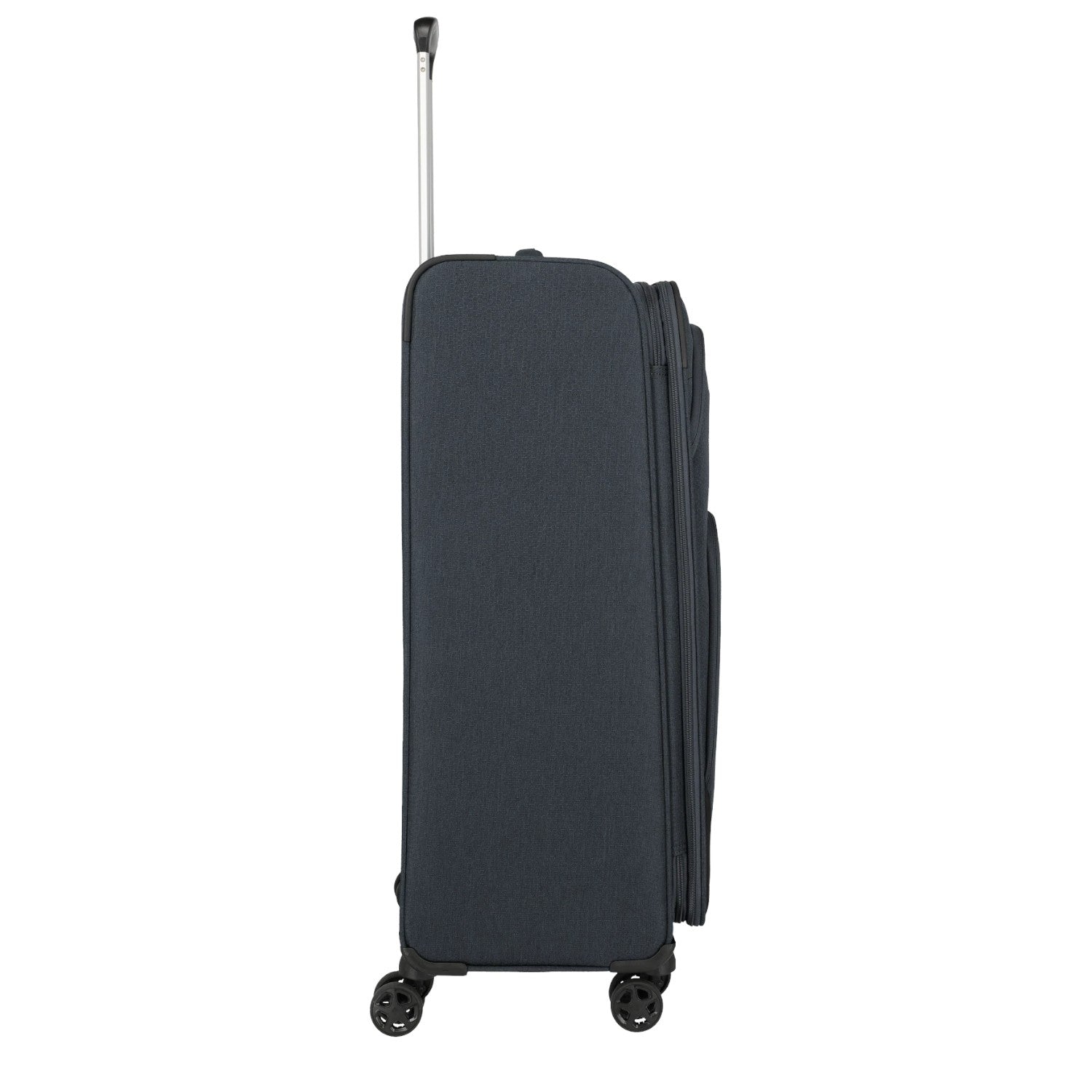Lieblingstasche KICK OFF large expandable trolley suitcase in dark grey with four wheels and telescopic handle
