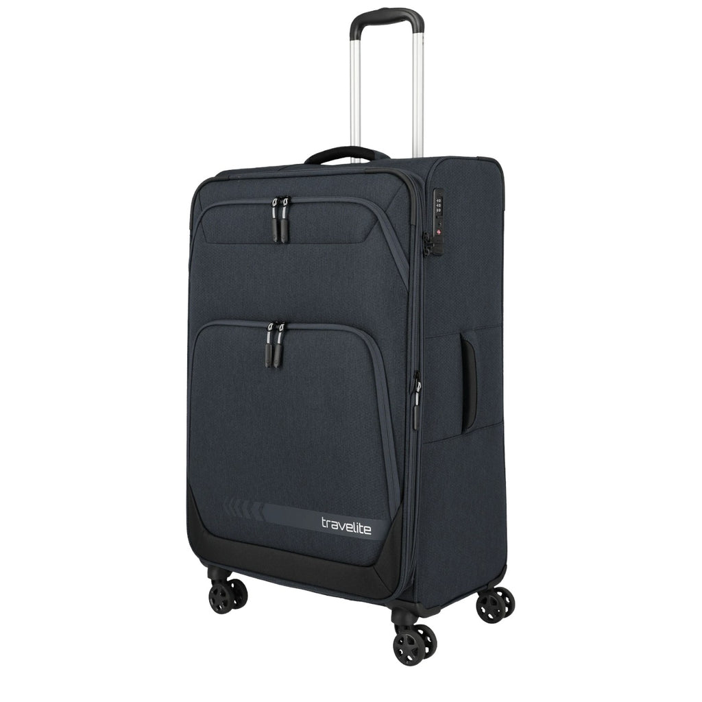 Lieblingstasche KICK OFF large expandable 4-wheel trolley suitcase in dark grey with TSA lock