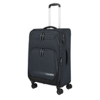 Lieblingstasche KICK OFF medium expandable 4-wheel trolley suitcase in dark grey with front pockets and TSA lock