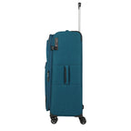 Lieblingstasche KICK OFF large expandable 4-wheel trolley suitcase in petrol blue with side handle and TSA lock