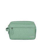 Lieblingstasche Kick Off sage green toiletry bag with a front zipper pocket and side handle