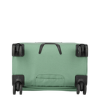 Lieblingstasche Kick Off Trolley 4w S in sage green showing the bottom view with four black spinner wheels