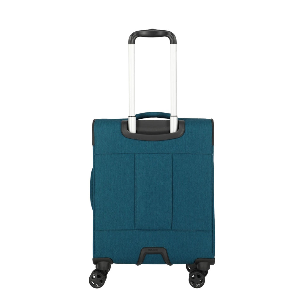 Lieblingstasche KICK OFF small trolley suitcase in petrol blue with four wheels and extendable telescopic handle