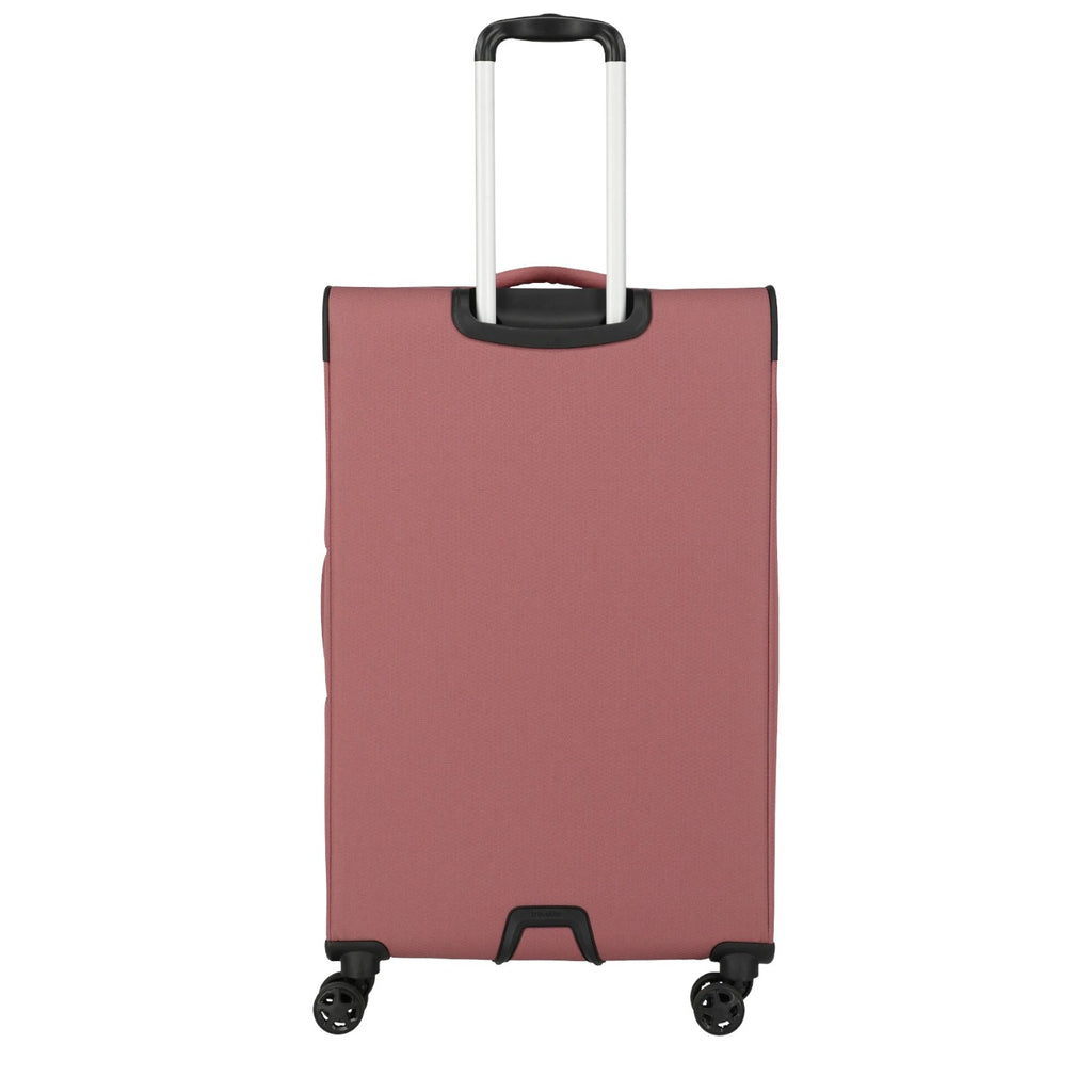 Lieblingstasche KICK OFF large expandable trolley suitcase in dusty rose with four wheels and telescopic handle