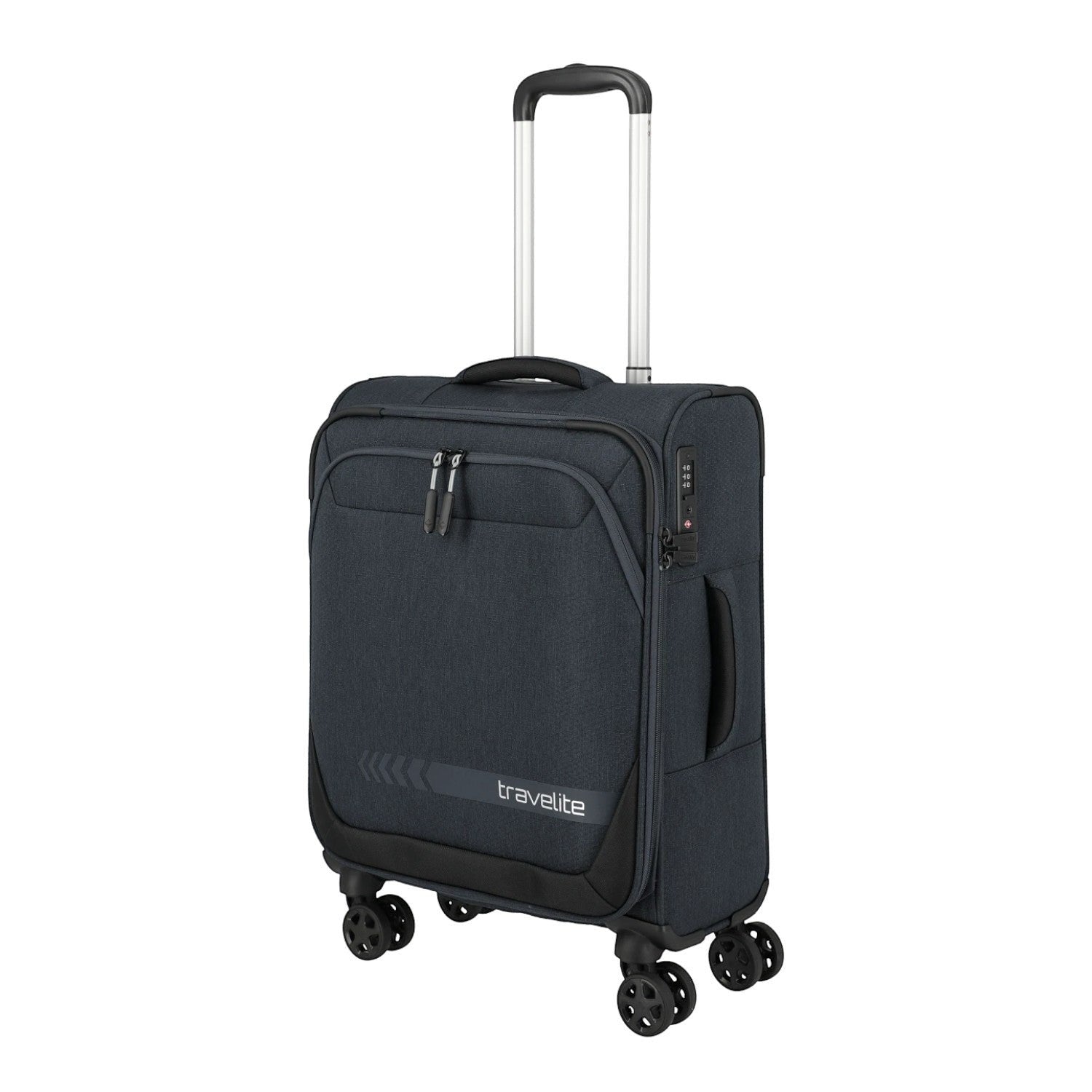 Lieblingstasche KICK OFF 4-wheel small trolley suitcase in dark grey with telescopic handle and TSA lock