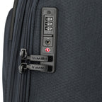 Lieblingstasche KICK OFF trolley suitcase featuring a black TSA combination lock and durable fabric texture