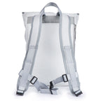 Lieblingstasche Landgang Mini backpack in light grey with adjustable shoulder straps and top carry handle