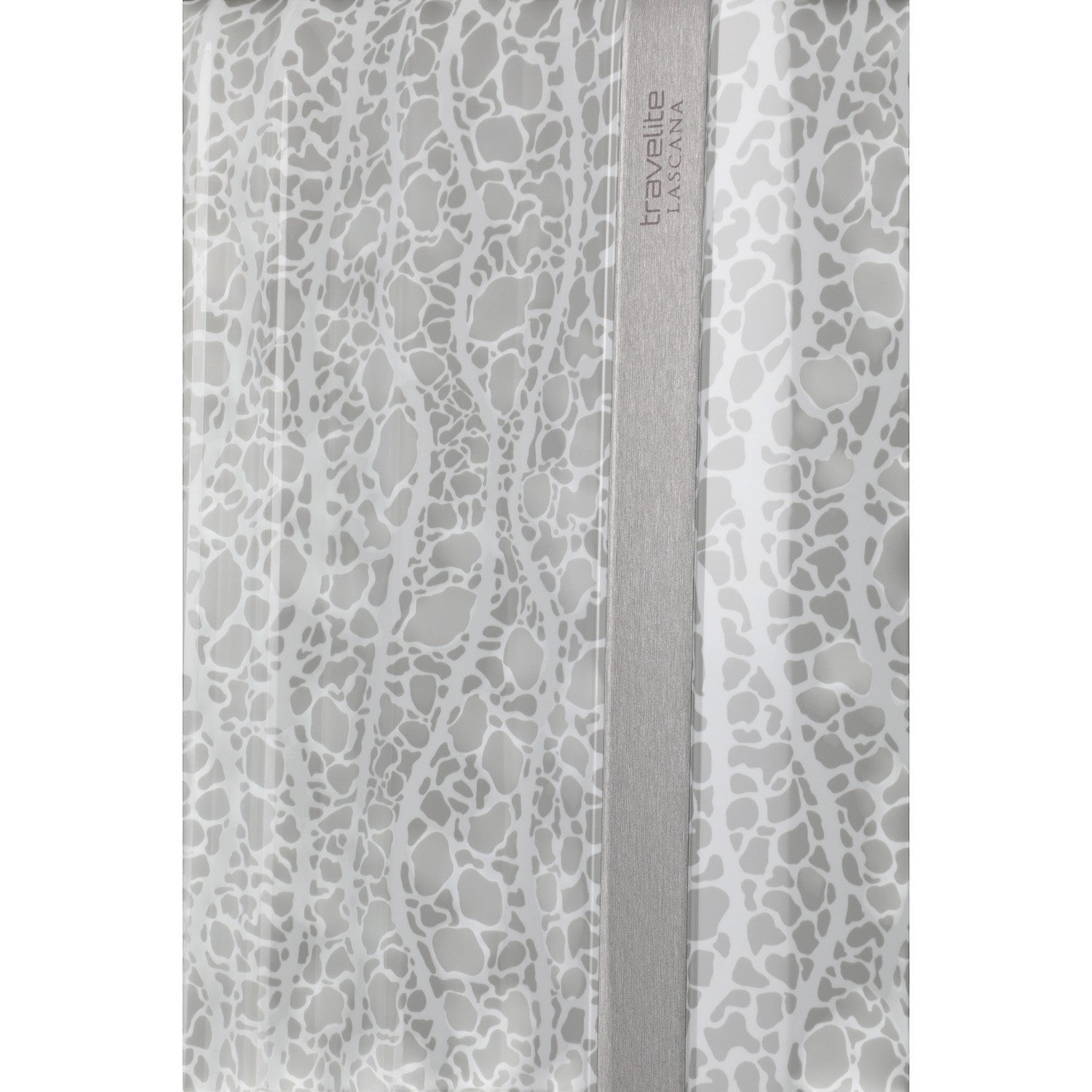 Lieblingstasche Lascana Edition 4W Trolley M suitcase with a grey and white abstract pattern.