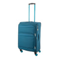 Lieblingstasche Lightstyler Spinner M suitcase in petrol blue with a telescopic handle and four spinner wheels.