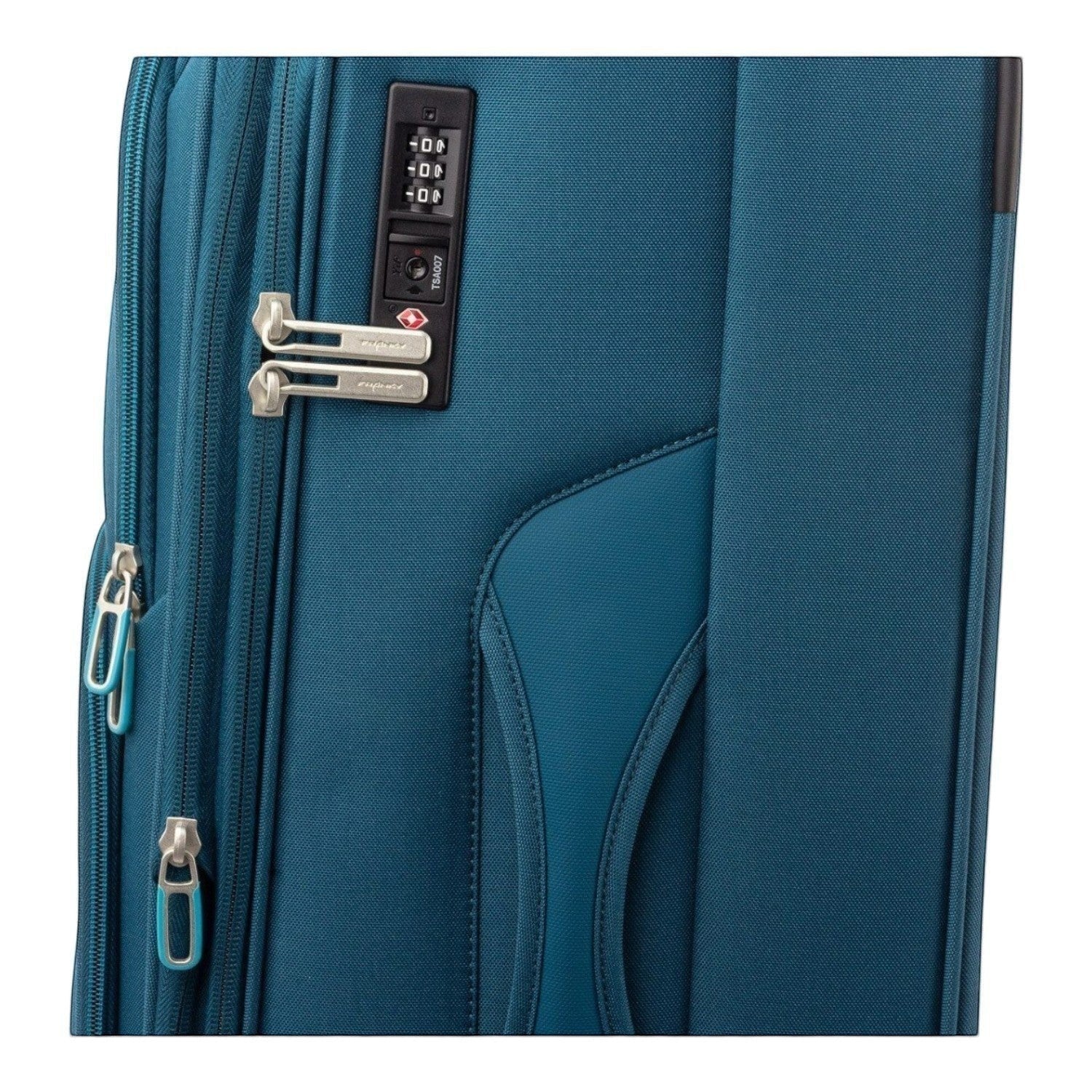 Lieblingstasche Lightstyler Spinner M suitcase in teal with TSA lock and durable fabric exterior