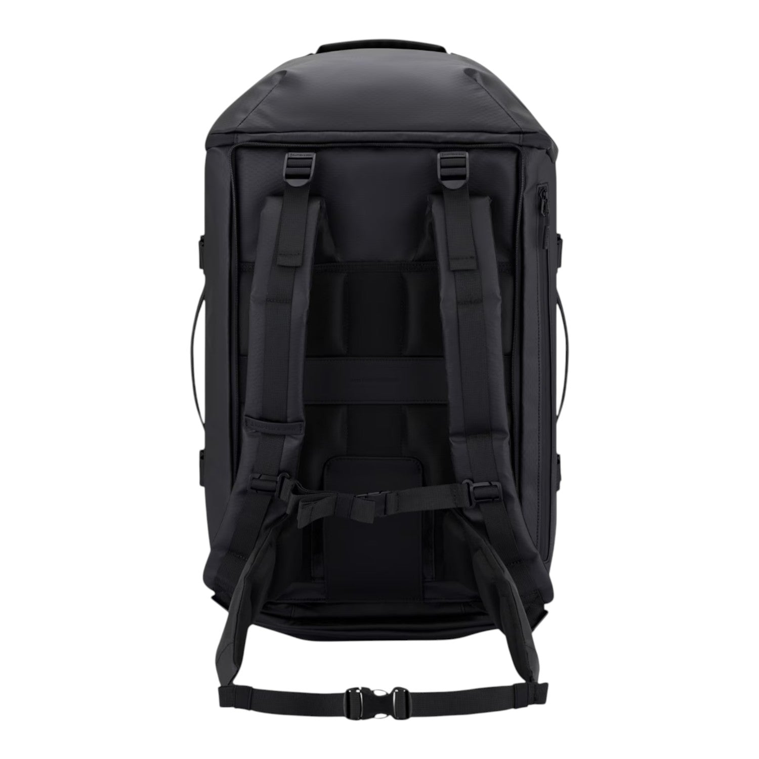 Lieblingstasche Lisbon Duffle Backpack L in black with adjustable padded shoulder straps and chest buckle