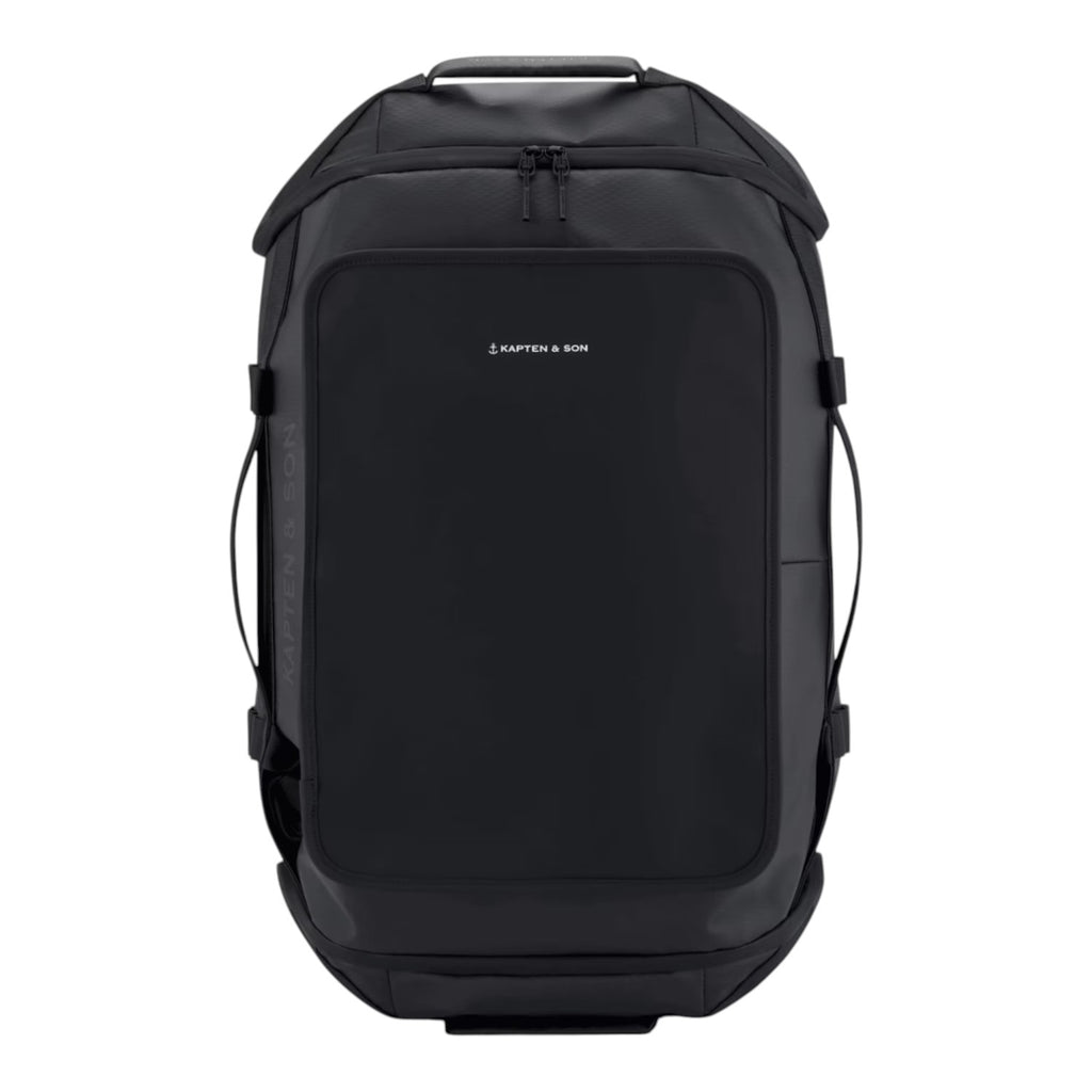 Lieblingstasche Lisbon Duffle Backpack L in black with a sleek, minimalist design and durable water-repellent finish.