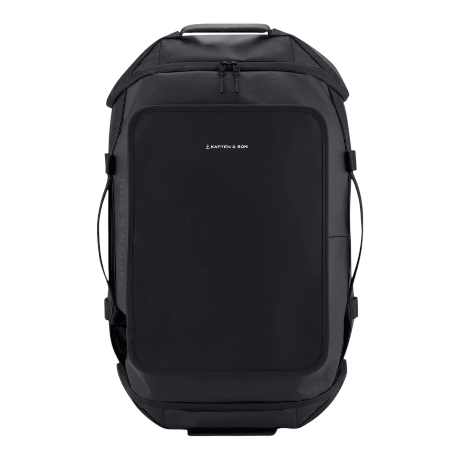 Lieblingstasche Lisbon Duffle Backpack L in black with a sleek, minimalist design and durable water-repellent finish.