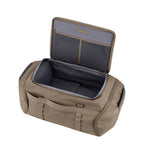 Lieblingstasche Lisbon Duffle Backpack M in taupe with an open main compartment and interior mesh pockets