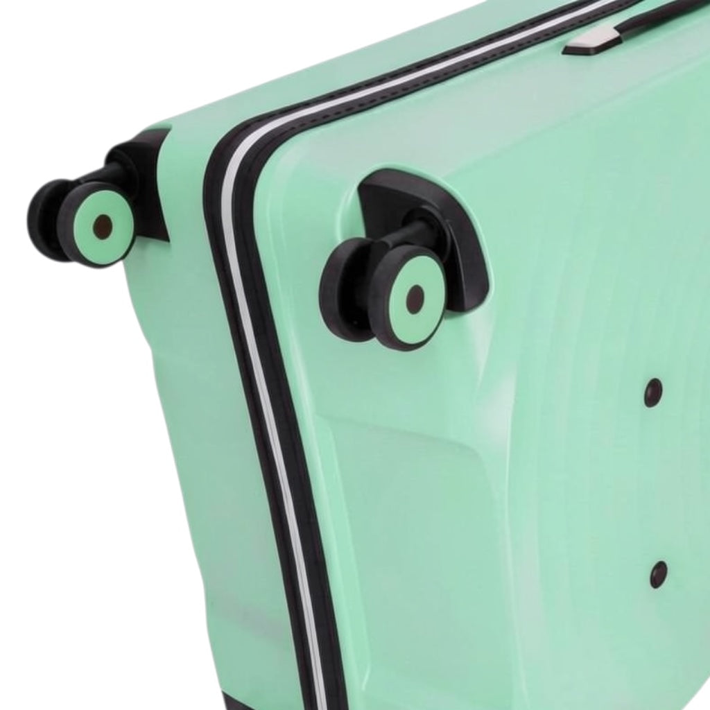Lieblingstasche Mogens 4W Trolley L, mint green, hard-shell suitcase with four spinner wheels and TSA lock.