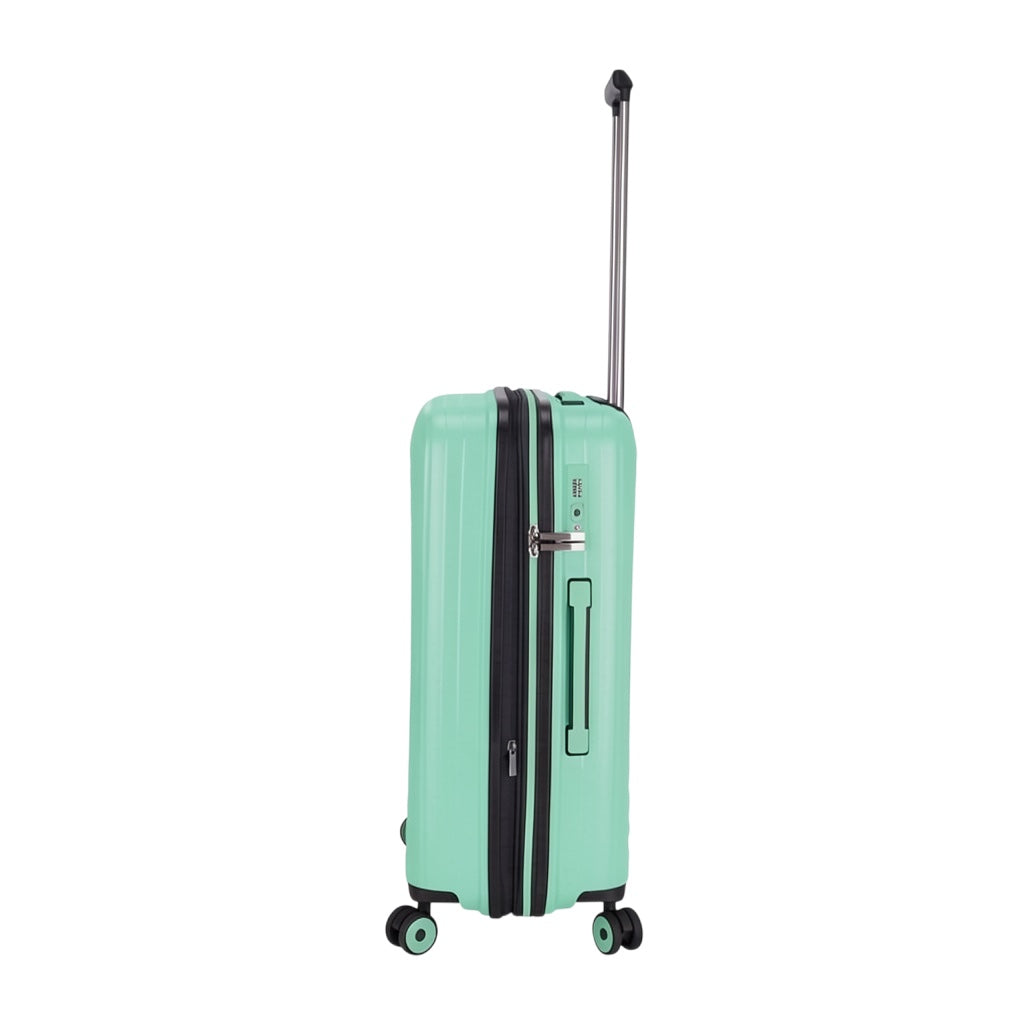 Lieblingstasche Mogens 4W Trolley M, medium olive green hard-shell suitcase with TSA lock and four spinner wheels.