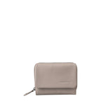 Lieblingstasche Myrtle taupe leather wallet with a zip-around closure and embossed logo detail