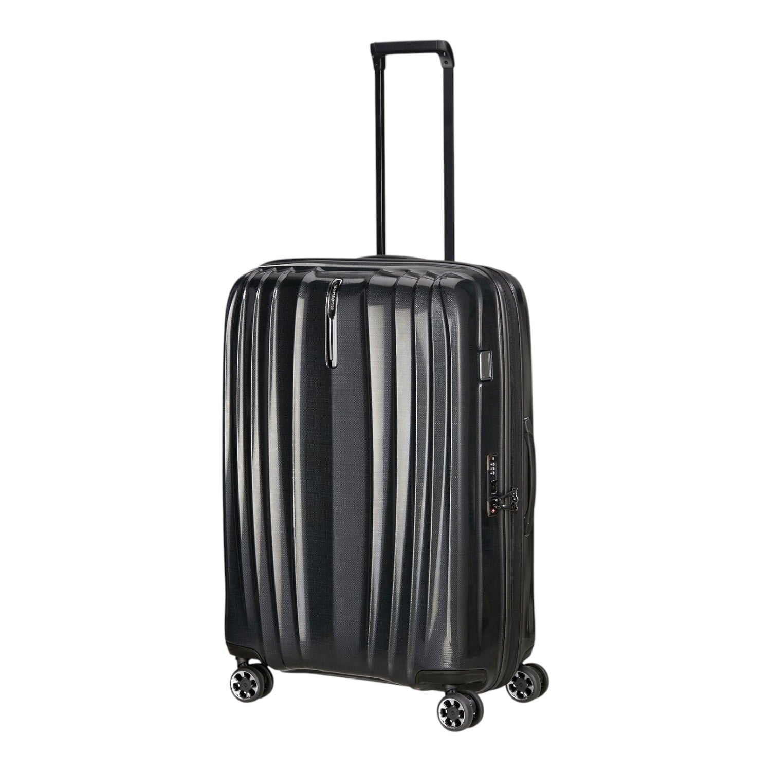 Lieblingstasche NEXIS Spinner 76/28 Exp black hard-shell suitcase with four wheels and telescopic handle
