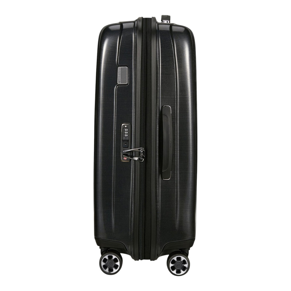 Lieblingstasche NEXIS Spinner 70/26 Exp black hard shell suitcase with TSA lock and four spinner wheels