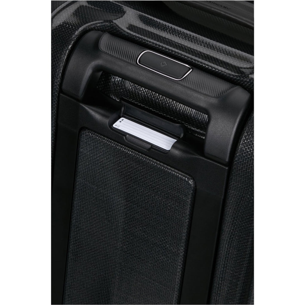 Lieblingstasche NEXIS Spinner 70/26 Exp black suitcase handle with integrated luggage tag and telescopic mechanism