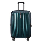 Lieblingstasche NEXIS Spinner 70/26 Exp suitcase in dark teal with a textured hardshell finish and four wheels.