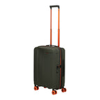 Lieblingstasche PRODIVER HS olive green hard shell spinner suitcase with orange accents and telescopic handle