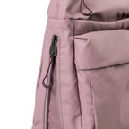 Lieblingstasche Omono RE lite shoulder bag in dusty rose with a side zipper pocket and dark hardware