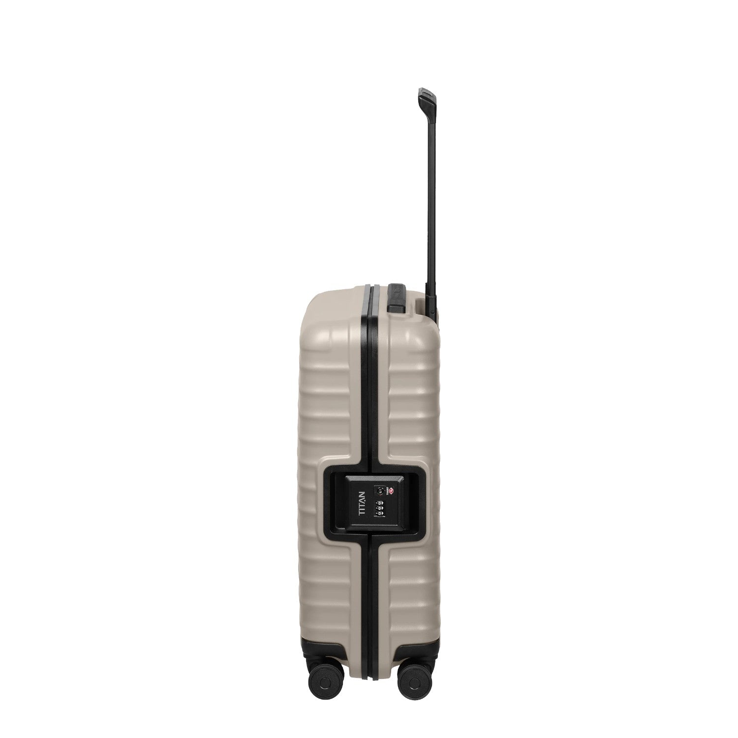 Lieblingstasche OVERSEAS 4w Trolley S20 in beige with a hard shell, side handle, and integrated TSA lock