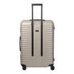 Lieblingstasche OVERSEAS 4w Trolley L in beige with a ribbed hard shell and black telescopic handle