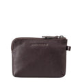 Lieblingstasche Physalis dark brown leather coin purse with a secure zip closure