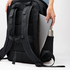 Lieblingstasche Pro Pack Travel black backpack with laptop compartment and side pocket for water bottle