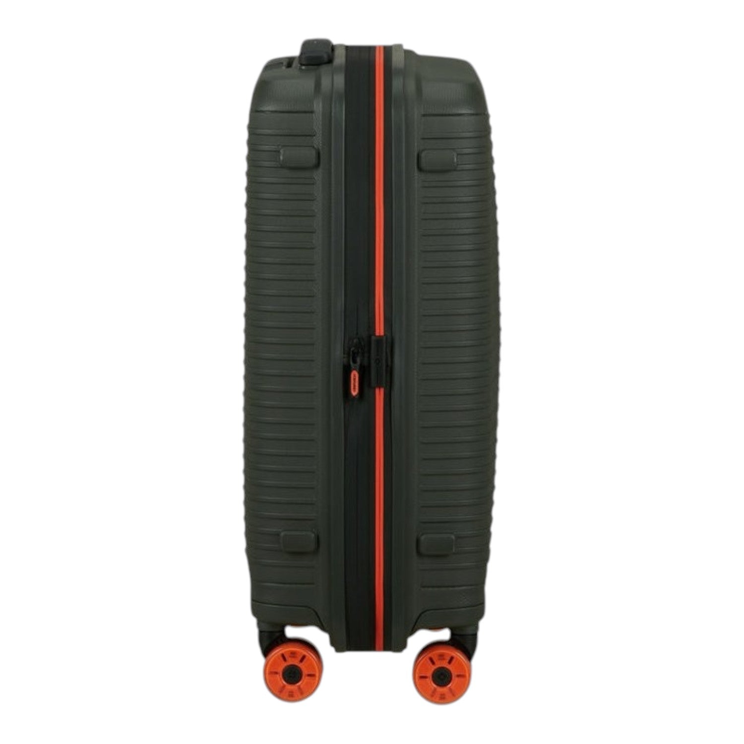 Lieblingstasche PRODIVER HS Spinner 55/20 carry-on suitcase in dark green with orange wheels and zipper details
