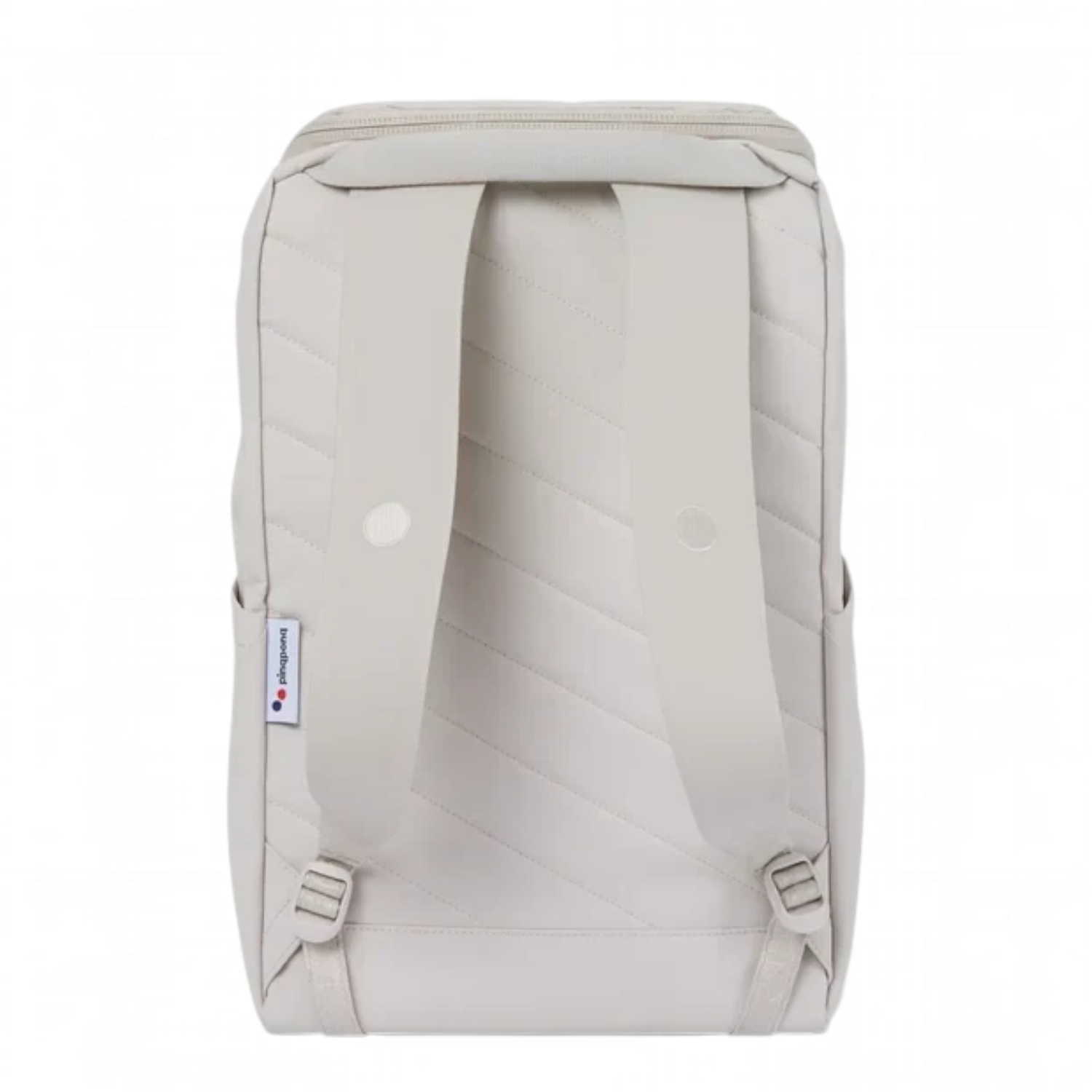 Lieblingstasche Purik backpack in light beige with quilted diagonal pattern and adjustable shoulder straps