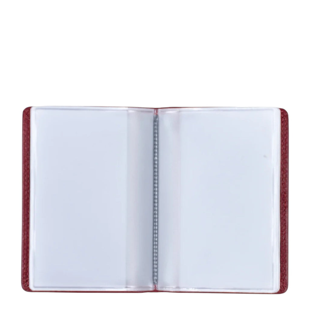Lieblingstasche red leather RFID card holder with 10 slots