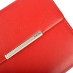 Lieblingstasche red leather Belg Dartrud Purse MH11F with silver hardware detail.