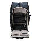 Lieblingstasche Roll Pack 2.0 backpack in navy and black with open main compartment and laptop sleeve