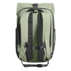 Lieblingstasche Rolly32 sage green recycled rolltop backpack with padded shoulder straps and chest buckle