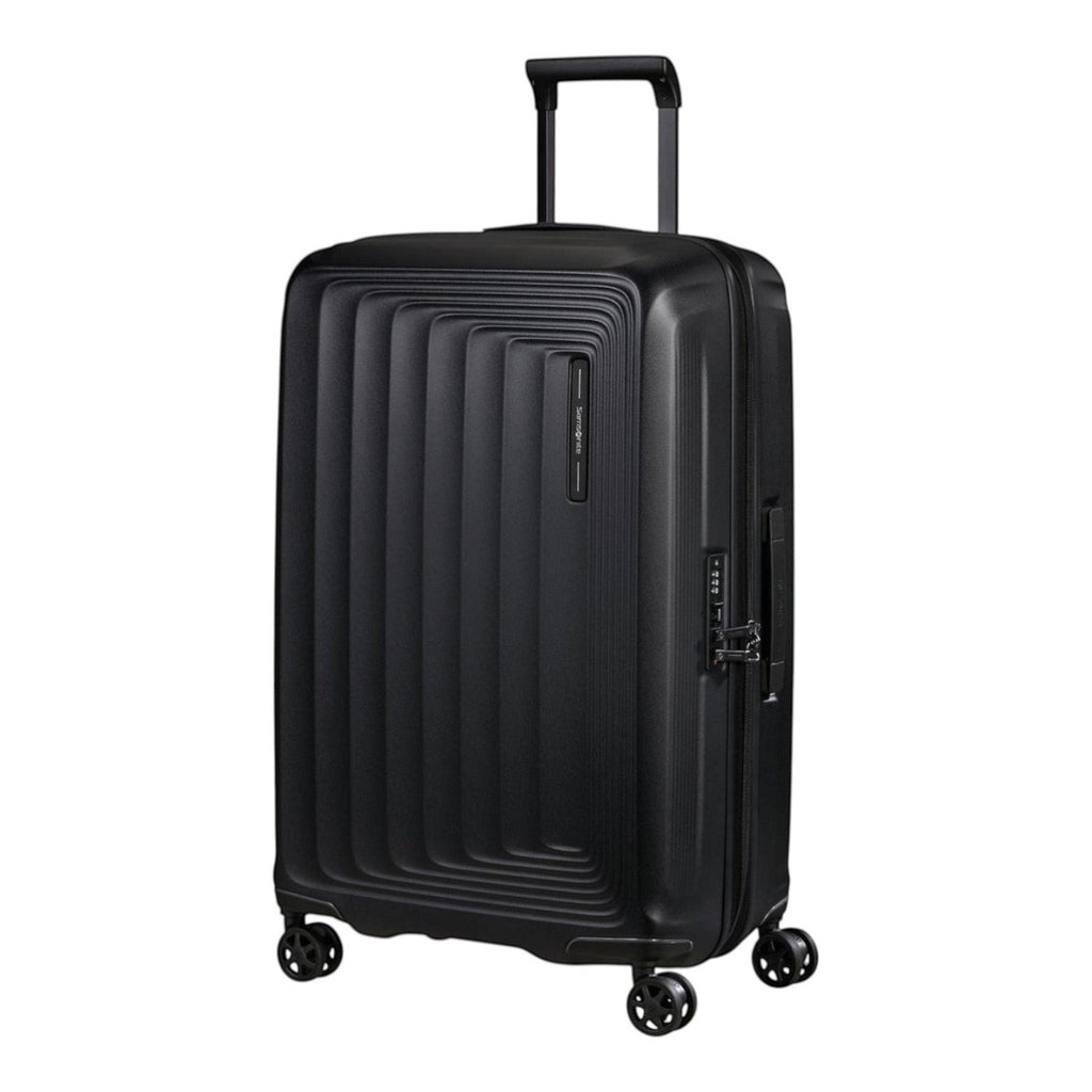 Lieblingstasche Samsonite NUON Spinner 69/25 black hardshell suitcase with TSA lock and four spinner wheels